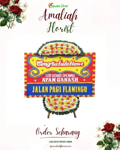 Bunga Papan Congratulation di Wonolopo